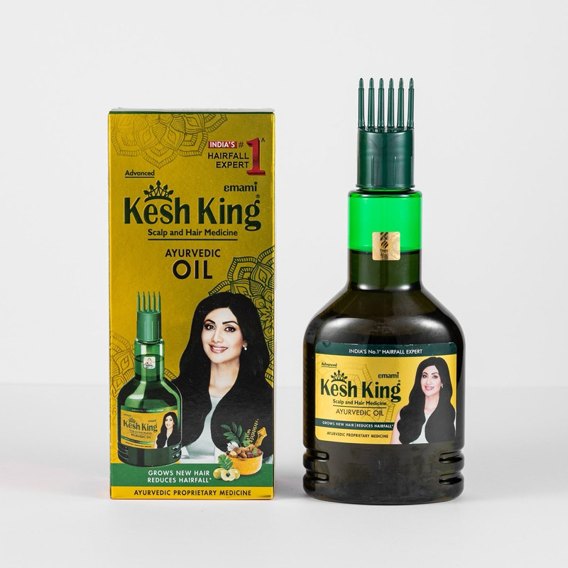 Kesh King Ayurvedic Medicinal Oil, reduces Hair fall, grows New Hair, 100ml ราคาถูก Shopee Lazada