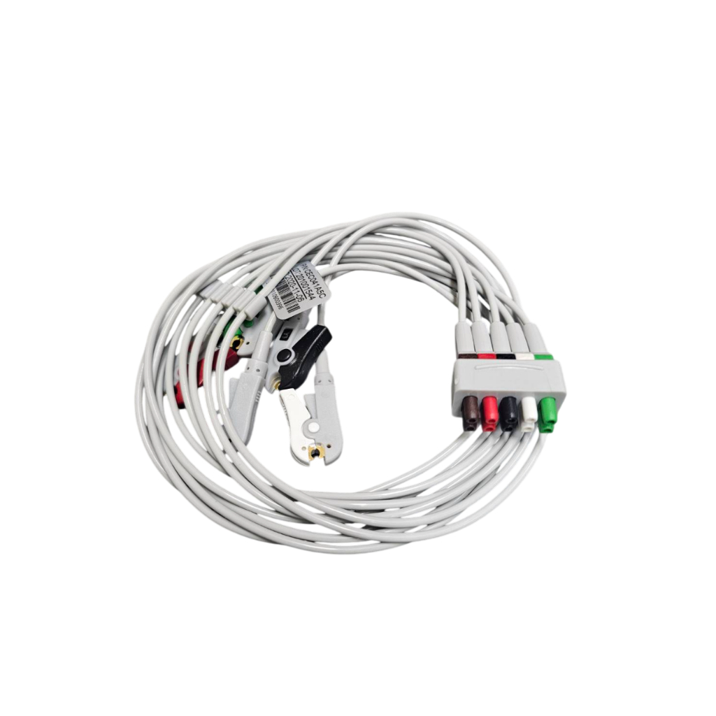 021 - สาย ECG 5 lead wire probe Clip Grabber AHA for GE EKG  Cable