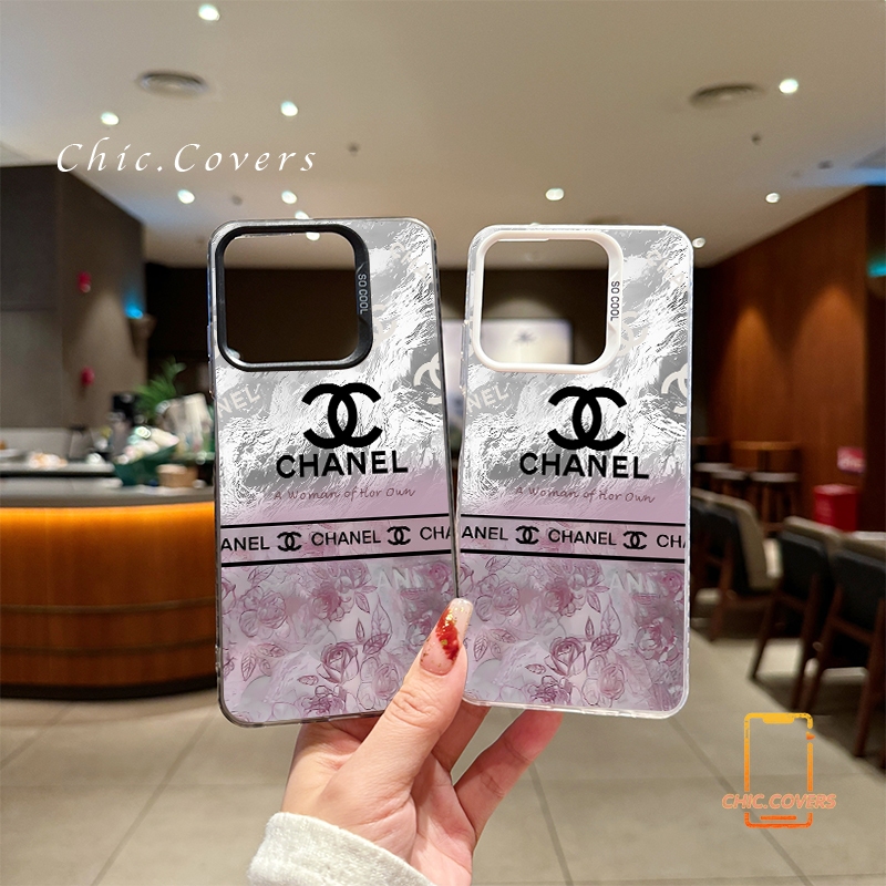 สีชมพู รอยเปื้อน สำหรับ Realme C20 C20A C11 C21Y C25Y C25S C12 C30 C35 C55 C67 5i 5S Note50 Note60 Narzo20 ซองโทรศัพท์