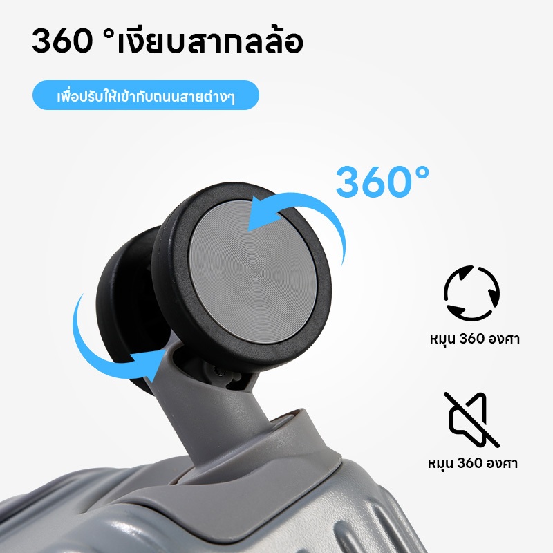 กระเป๋าเดินทาง Junsheng วัสดุ ABS+PC กระเป๋าเดินทางแบบลากขนาด 20/24/28 นิ้ว น้ำหนักเบาและพกพาสะดวก