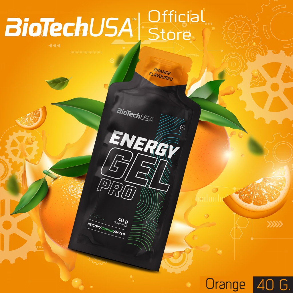 BioTechUSA Energy Gel Pro 40 g   (เจลให้พลังงาน รสเลม่อน สำหรับนักกีฬา ออกกำลังกาย) During workout