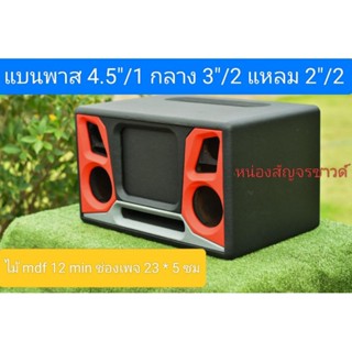 ตู้ลำโพงบลูทูธ(พาส4/3)งานดิบพร้อมหุ้ม 4.5 กลาง 3 แหลม 2 นิ้ว…