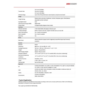 HIKVISION DS-2CV2Q21G1-IDW (4 mm) กล้องวงจรปิดระบบ IP ความละเอียด 2 MP + MicroSD Card 32/64/128 GB