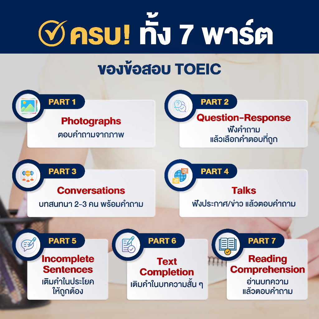 คัมภีร์สูตรโกง TOEIC พร้อมข้อสอบเสมือนจริง 3 ชุดเต็ม (600 ข้อ) พร้อมคลิปสอน โดย ครูพี่แอน thumbnail 4