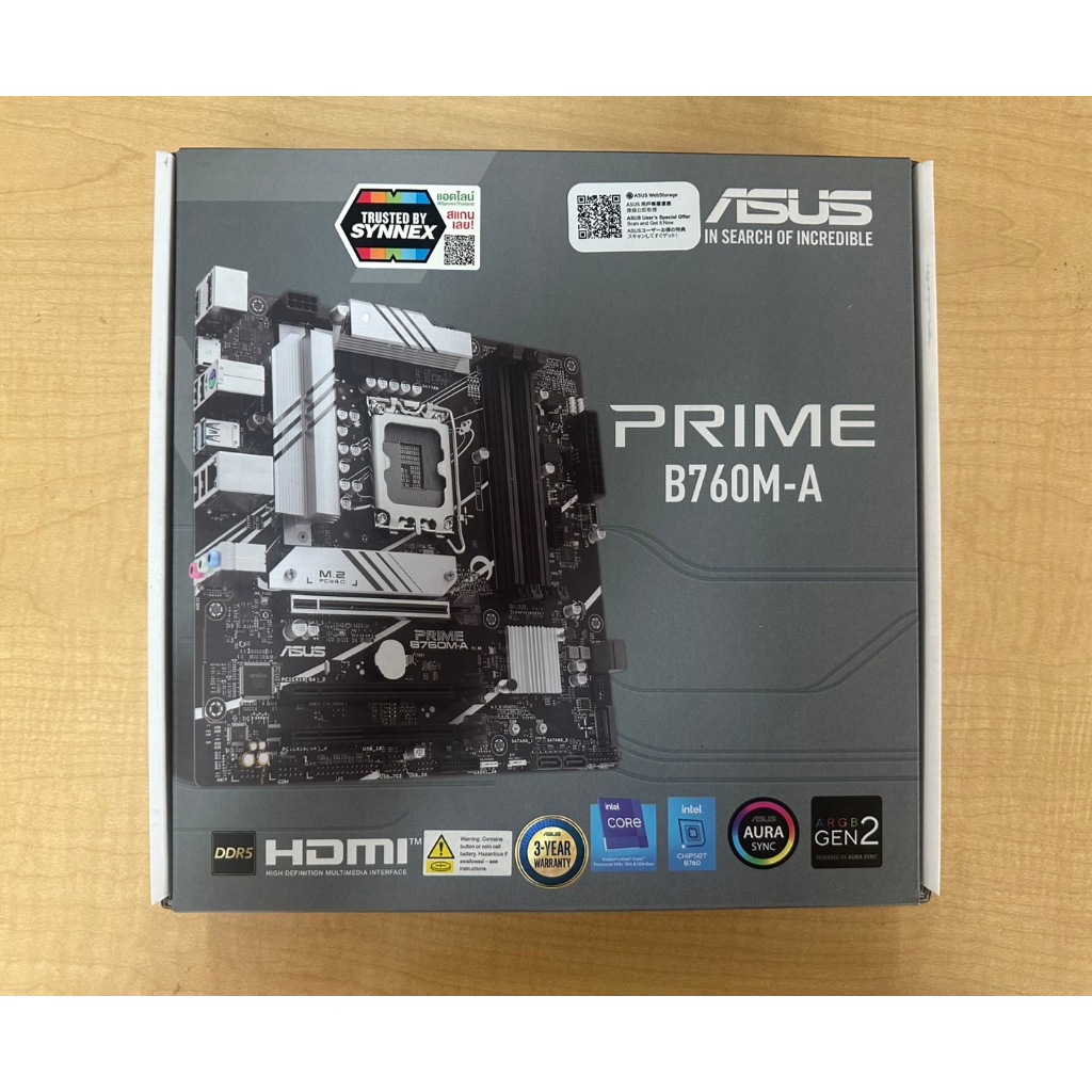 ASUS PRIME B760M-A WIFI (DDR5) [มือสอง]