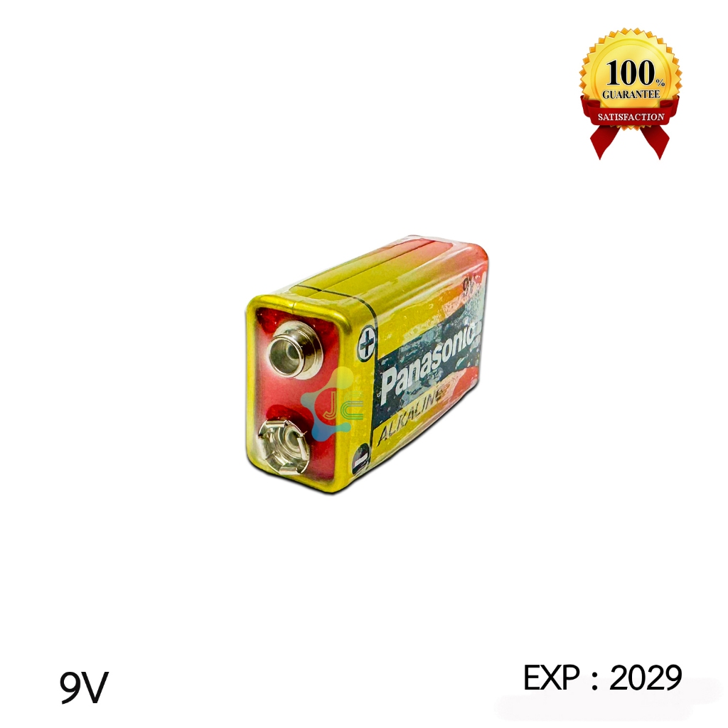 Panasonic ถ่านอัลคาไลน์ 9V 6LR61T/1B หมดอายุปี 2029