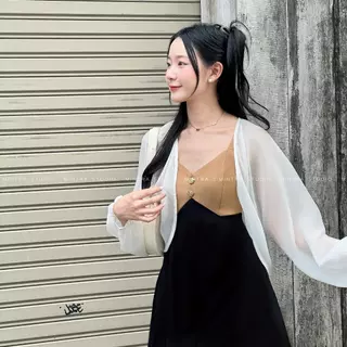 Angel Crop Top - เสื้อคลุมครอป ซีทรู จั๊มปลายแขน MT.STDO Clothing Women ผู้หญิง