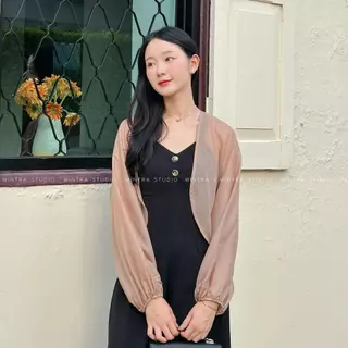 Angel Crop Top - เสื้อคลุมครอป ซีทรู จั๊มปลายแขน MT.STDO Clothing Women ผู้หญิง