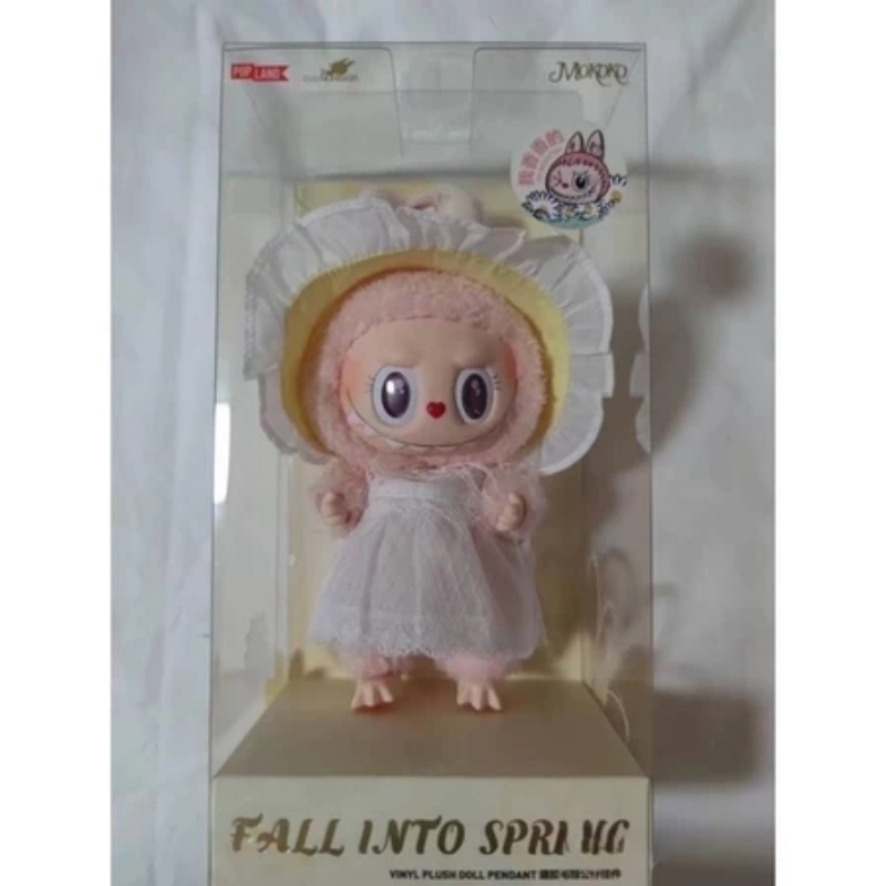 💯labubu POPMART  Monsters  Mokoko v2  FALL INTO SPRING ตุ๊กตาไวนิลจี้ 17 ซม.