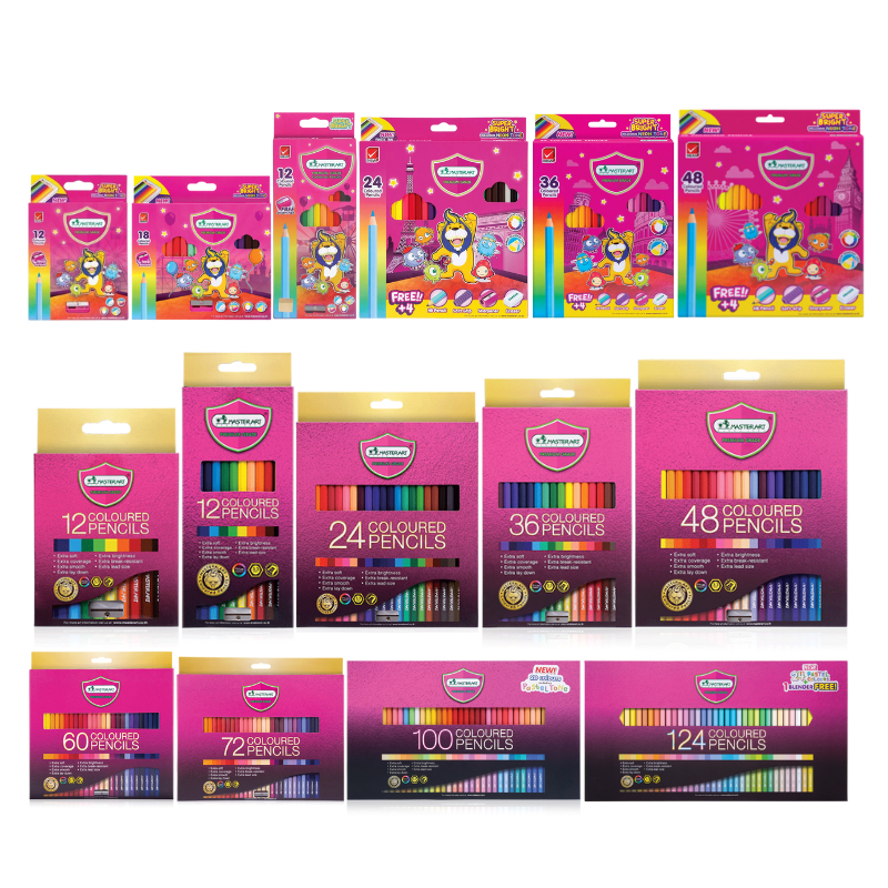 ระบายลื่นไร้ขีดจำกัด! สีไม้ Master Art Super Bright & Premium สีสดคมชัดเหนือจินตนาการ พร้อมส่งในไทย