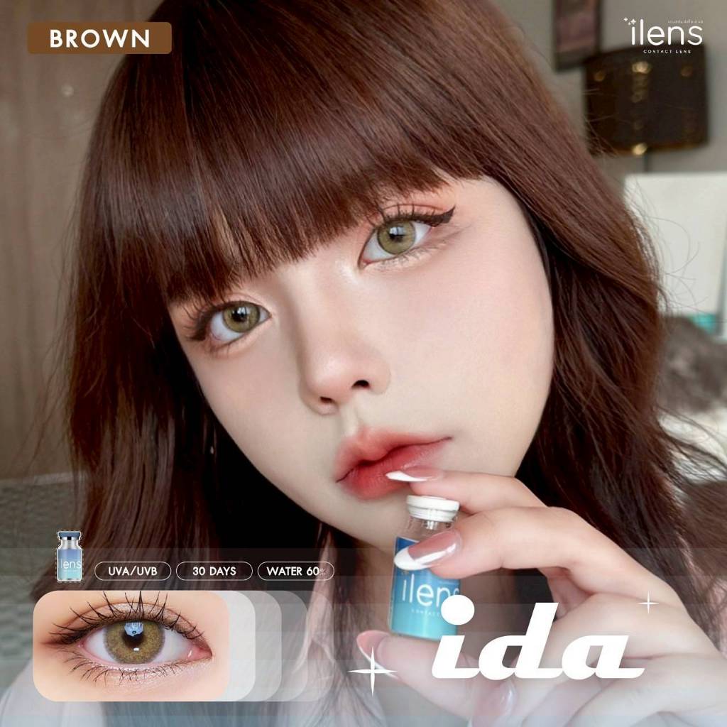 คอนแทคเลนส์รุ่น  ida เเบรนด์ ilens ฝาฟ้า