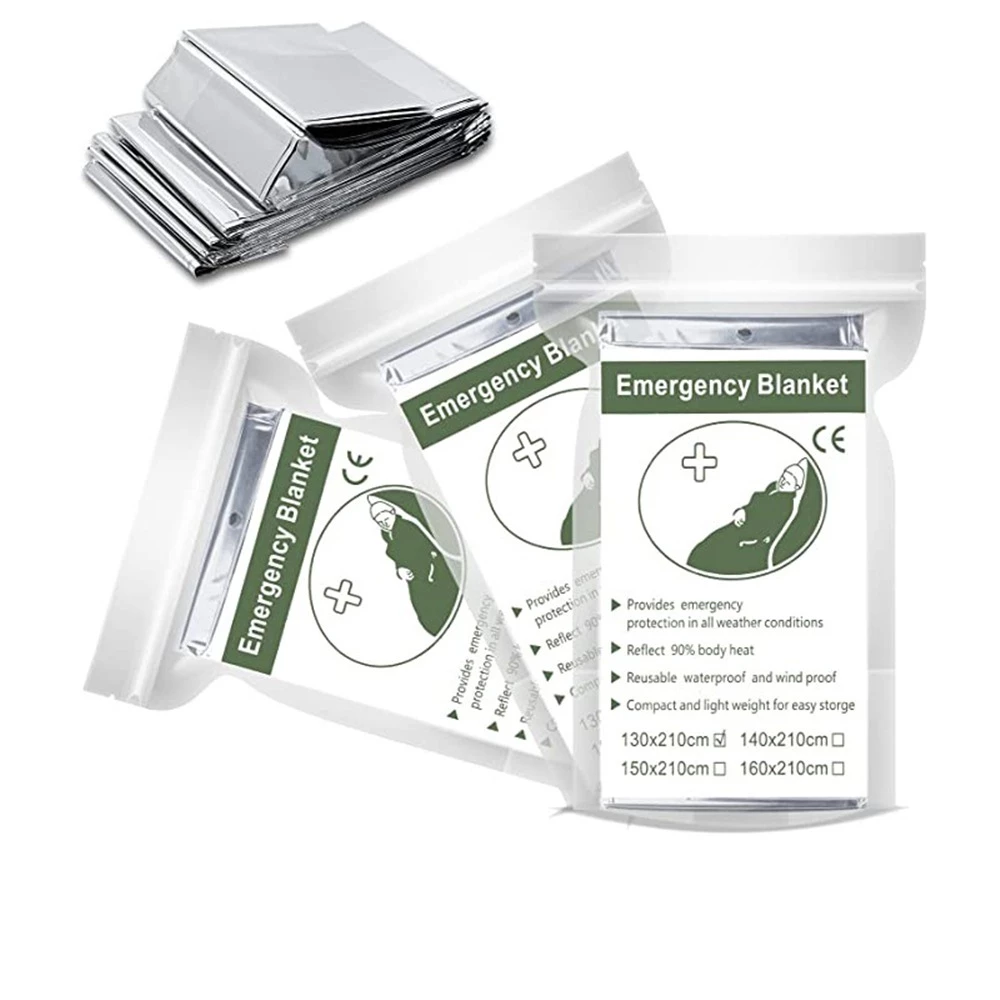 ผ้าห่มฉุกเฉิน Emergency Blanket กันน้ำ สำหรับเดินป่ากางเต็นท์ thumbnail 5