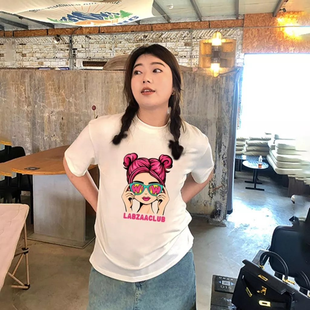 TeddyTee🎀เสื้อสาวอวบ ตัวใหญ่ ผ้าฝ้าย100% เสื้อผ้าแฟชั่นผู้หญิง สวมใส่สบาย เสื้อยืดผู้หญิง ไม่ต้องรีดผ้า S-4XL thumbnail 3