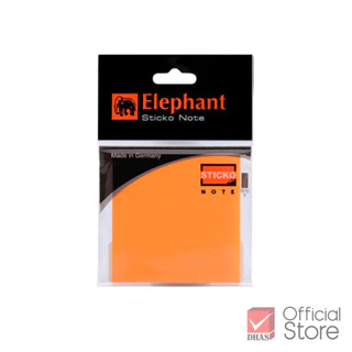 Elephant กระดาษโน๊ต กระดาษโน๊ตมีกาว นีออน 3x3 นิ้ว จำนวน 80 แผ่น/แพ็ค