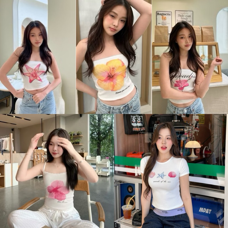 💕ShopBypuy💕เกาะอกพิมพ์ลายดอกไม้ใส่ซัมเมอร์ รูปที่ 8