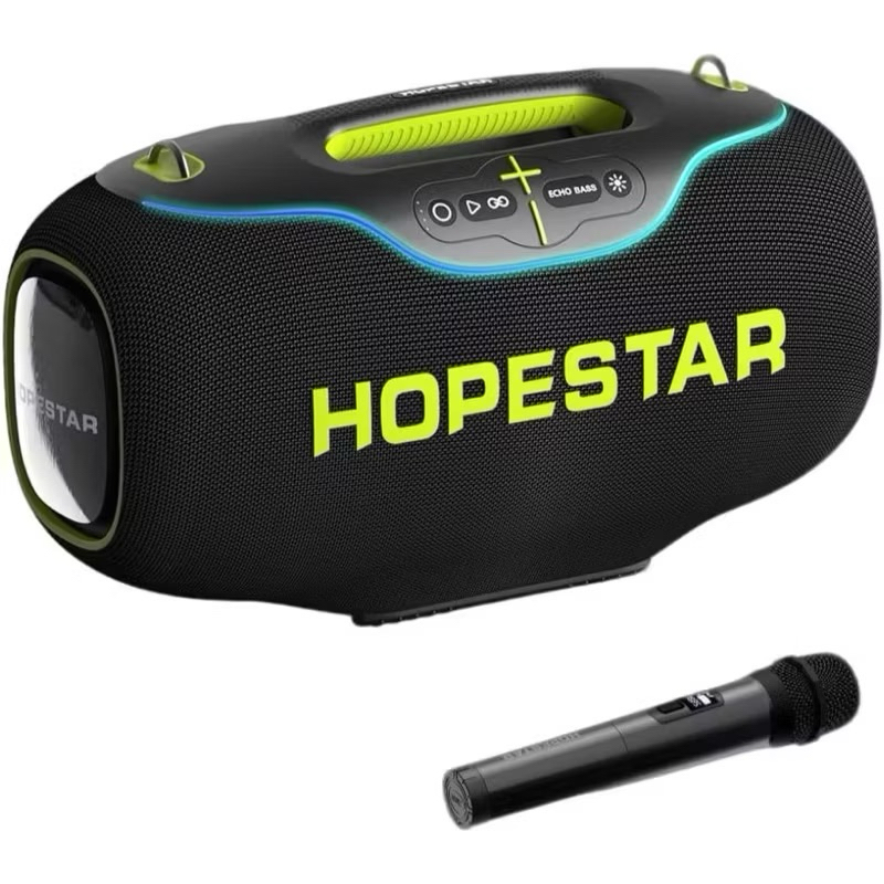 Hopestar A60/ A80 ลำโพงบลูทูธ 350วัตต์ พร้อมไมค์  ลำโพง6ดอก มีไฟRGB ปรับเบส3 โหมด ของ แท้100%A65