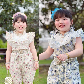 ชุดไทยเด็กผู้หญิง ส่งไว 1-5ปี ใส่ทำบุญ 📌มีหลายรุ่น 🌷สวยละมุน 🌺ลายดอก สุดน่ารัก ผ้าดีตรงปก🌷