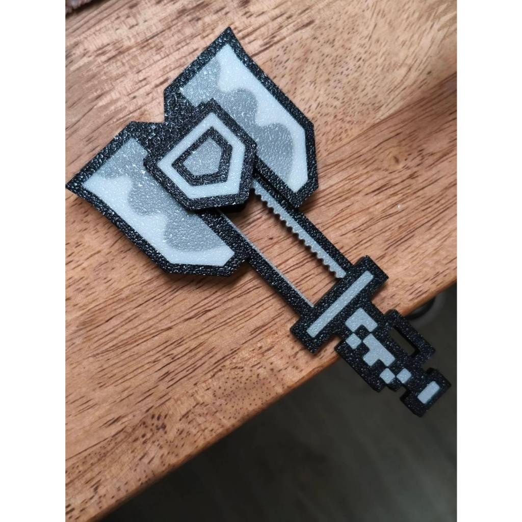 🇹🇭 MADE IN THAILAND🛡️ พวงกุญแจ ChargeBlade โล่หมุนได้! Monster Hunter