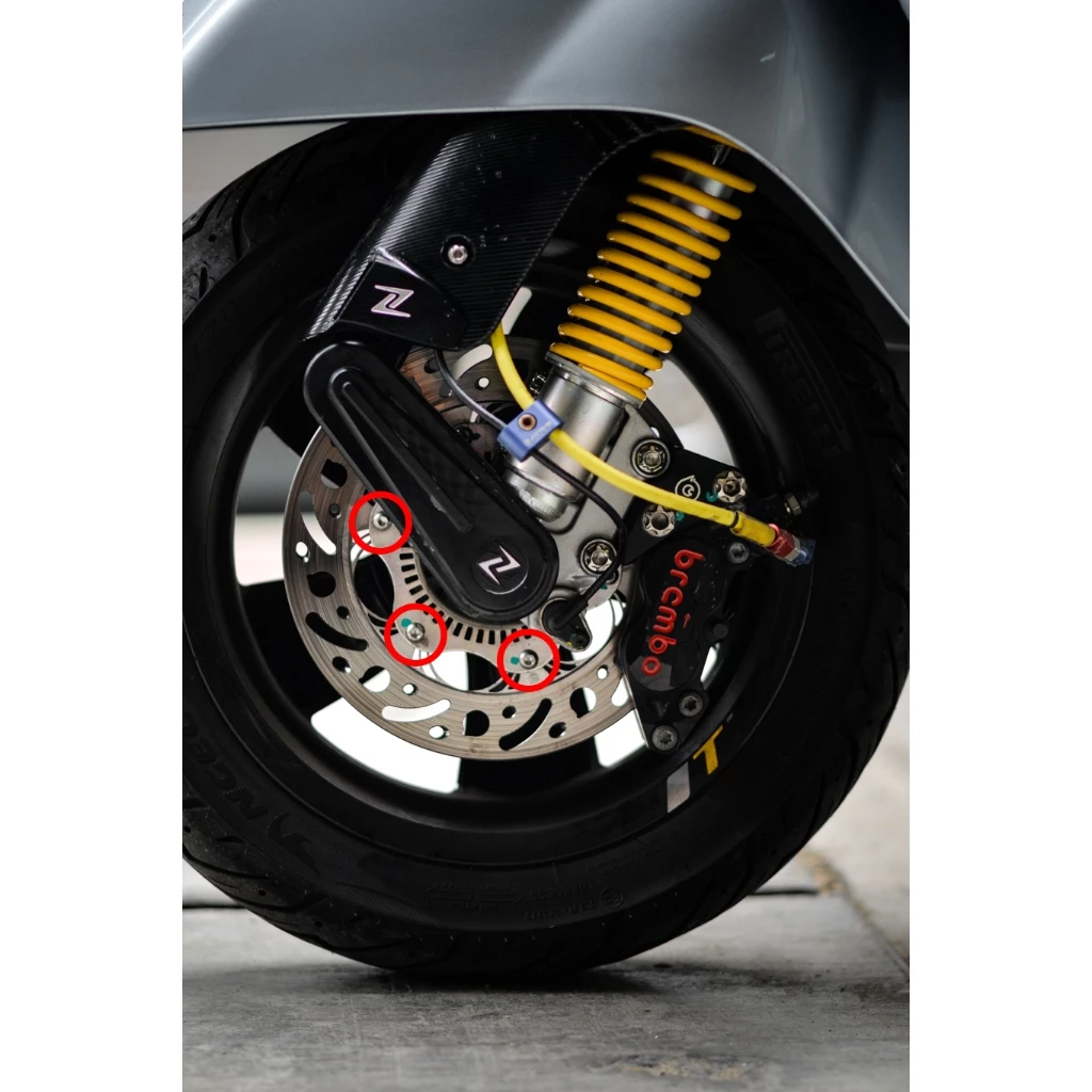 น็อตจานเบรค สแตนเลส Vespa รุ่นมี ABS thumbnail 9