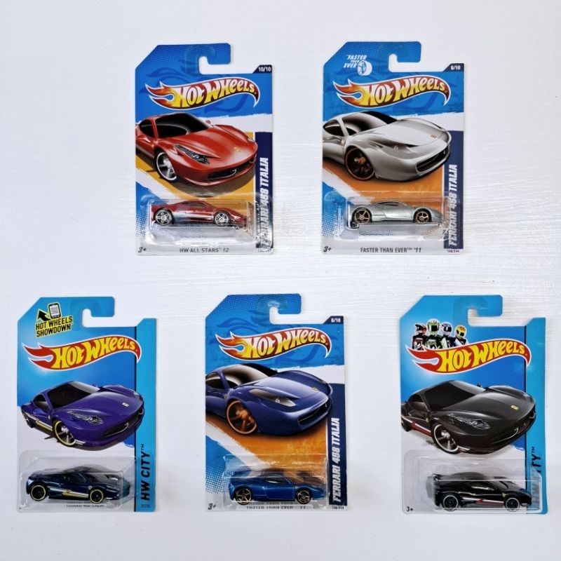 Hot wheels Ferrari 458 Italia สเกล1:64 เลือกแบบได้
