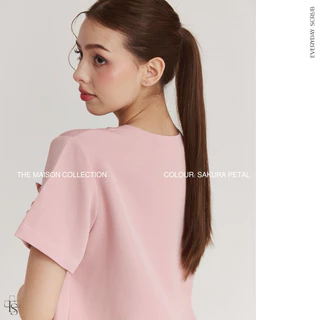 everydayscrub.bkk | ชุดสครับแพทย์(Ver.2) สี Sakura Petal 🌸🍡 (เสื้อพร้อมกางเกง)