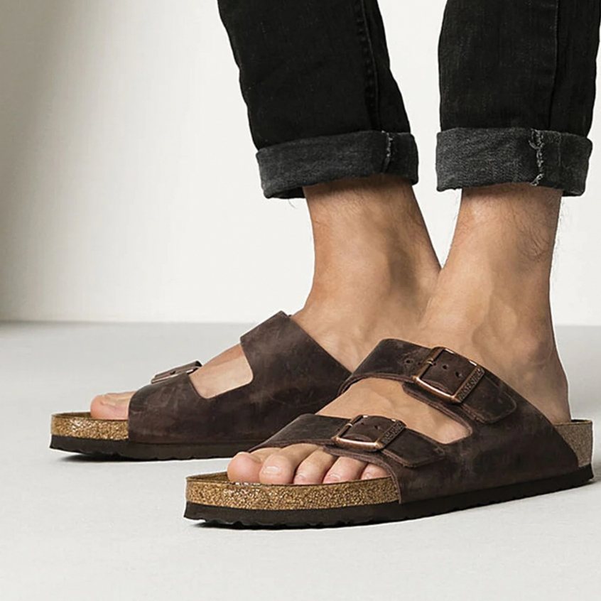 BIRKENSTOCK ARIZONA Oiled Leather รองเท้าแตะ รุ่นฮิต ทรงมาแรง ได้ทั้งชายและหญิง