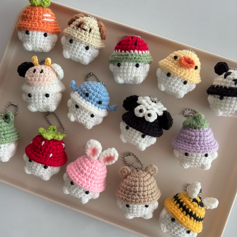 🍄BABY MUSHROOMS KEYCHAIN พวงกุญแจน้องเห็ดไหมพรม
