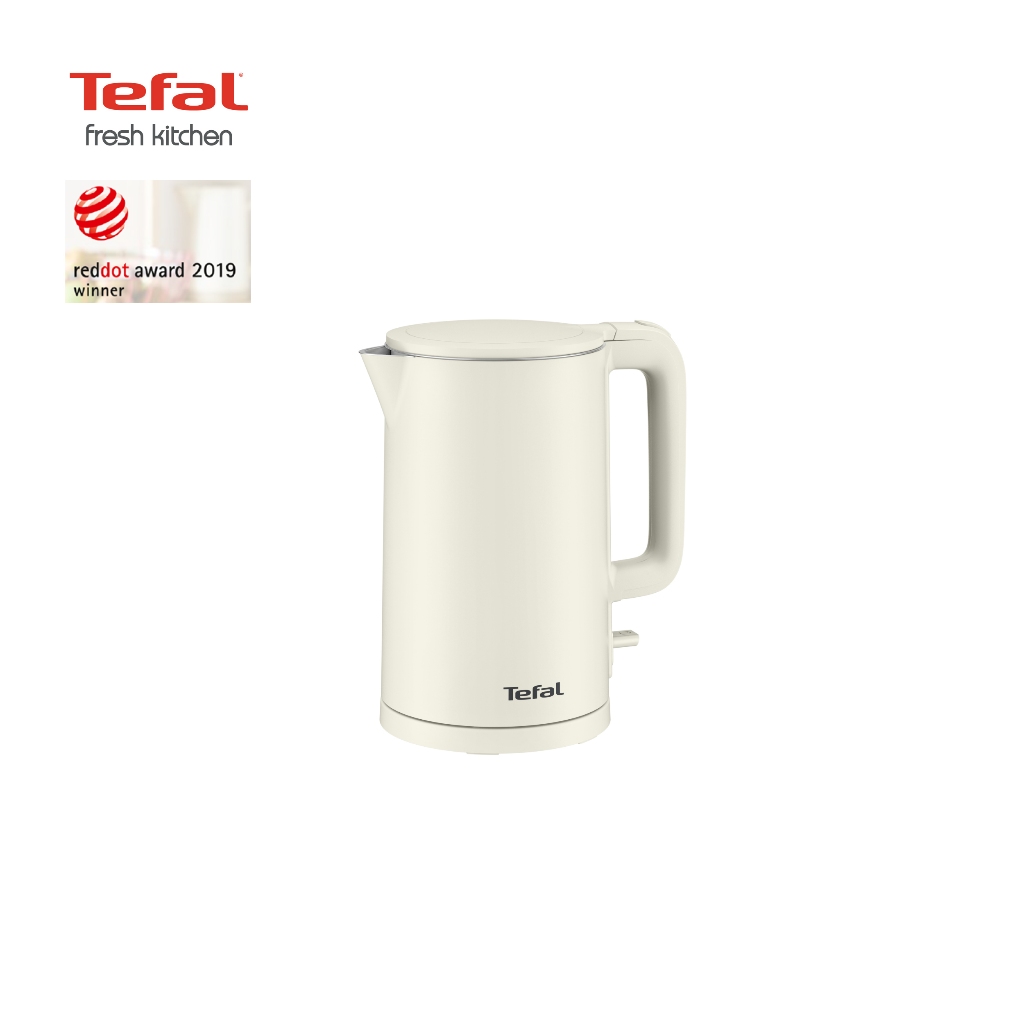Tefal กาต้มน้ำไฟฟ้า Thermo Protect 1.5ลิตร รุ่น KO1408E0 สีดำ / KO140AE0 สีขาว รับประกันศูนย์ 2ปี