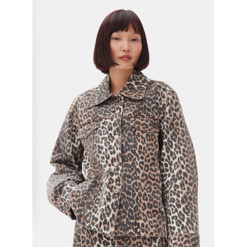 Ganni Leopard Jacket 40eur