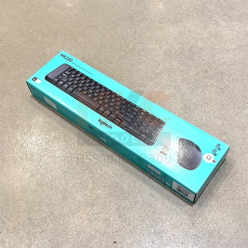 Logitech คีย์บอร์ด+เม้าส์ ไร้สาย รุ่น MK220