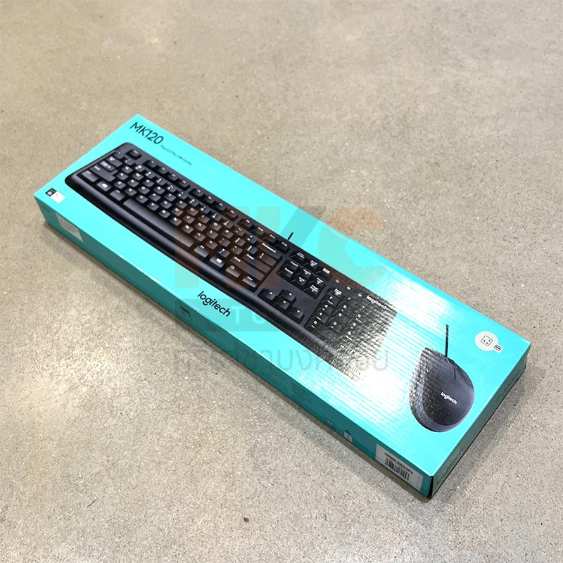 Logitech คีย์บอร์ด + เมาส์ รุ่น MK120