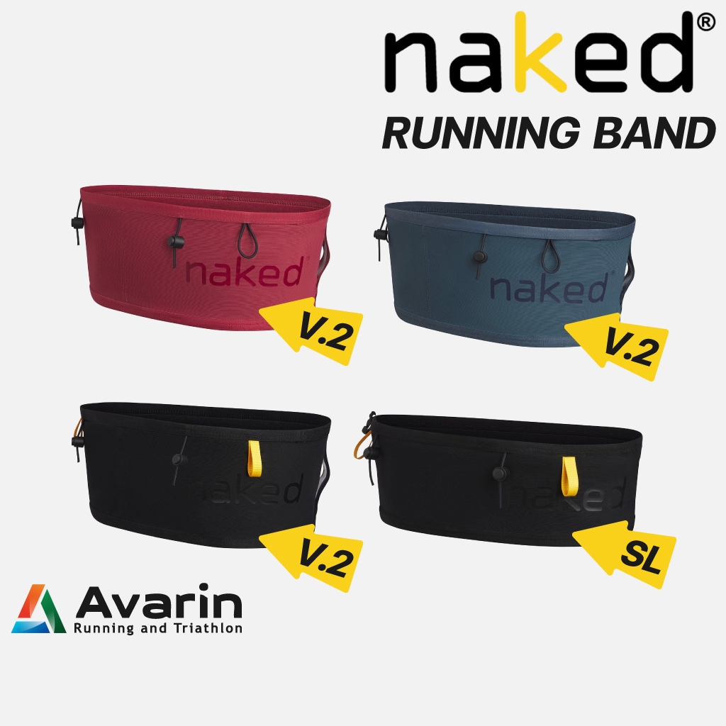 Naked Running Band กระเป๋าคาดเอว สำหรับวิ่ง วิ่งเทรล สายคาดเอวใส่มือถือ ใส่ขวดน้ำวิ่งเทรล กระชับ ไม่เด้ง เบา