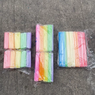 [ถูกสุด] หลอด หลอดดูดน้ำ (สั้น-ยาว-บิ๊ก) หลอดชานม ขายทีละ50ห่อ หลอดพลาสติกคละสี หลอดทำโมบาย หลอดเสียบไม้กฐินหลอดเสียบแบง