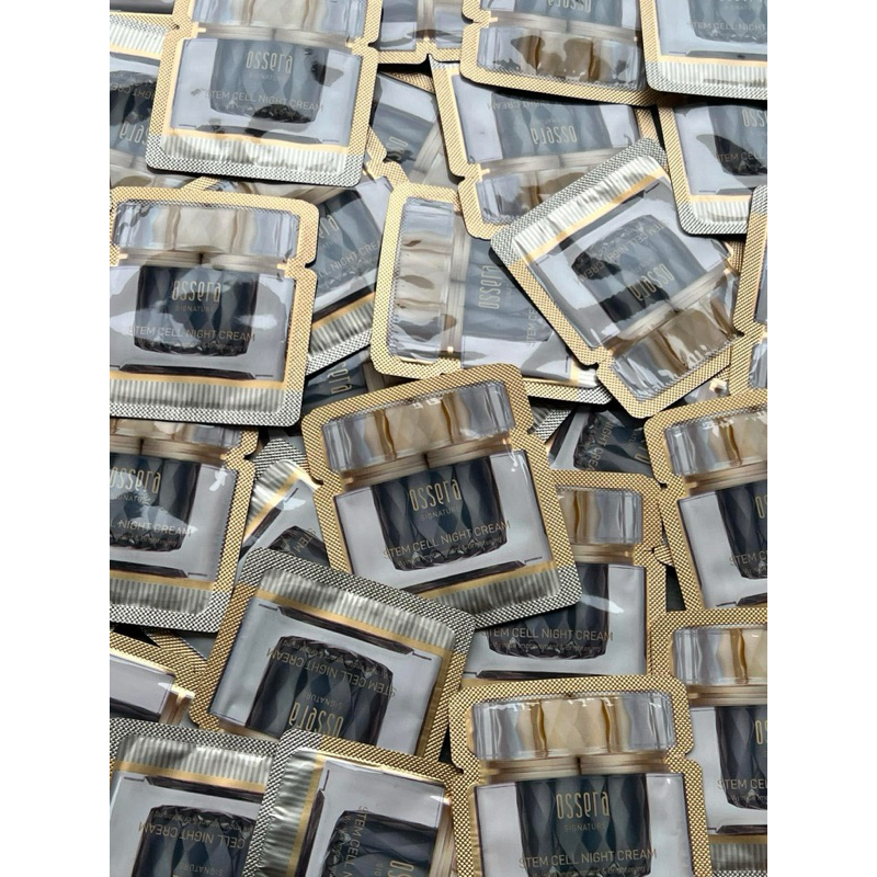 💕Ossera แบบซอง โอเซร่าสเต็มเซลล์ครีมกลางคืนสูตรเข้มข้นฟื้นฟูผิวโทรม กู้ผิวพัง ลดริ้วรอย จุดด่างดำ ผิวขาวกระจ่างใส ของแท้