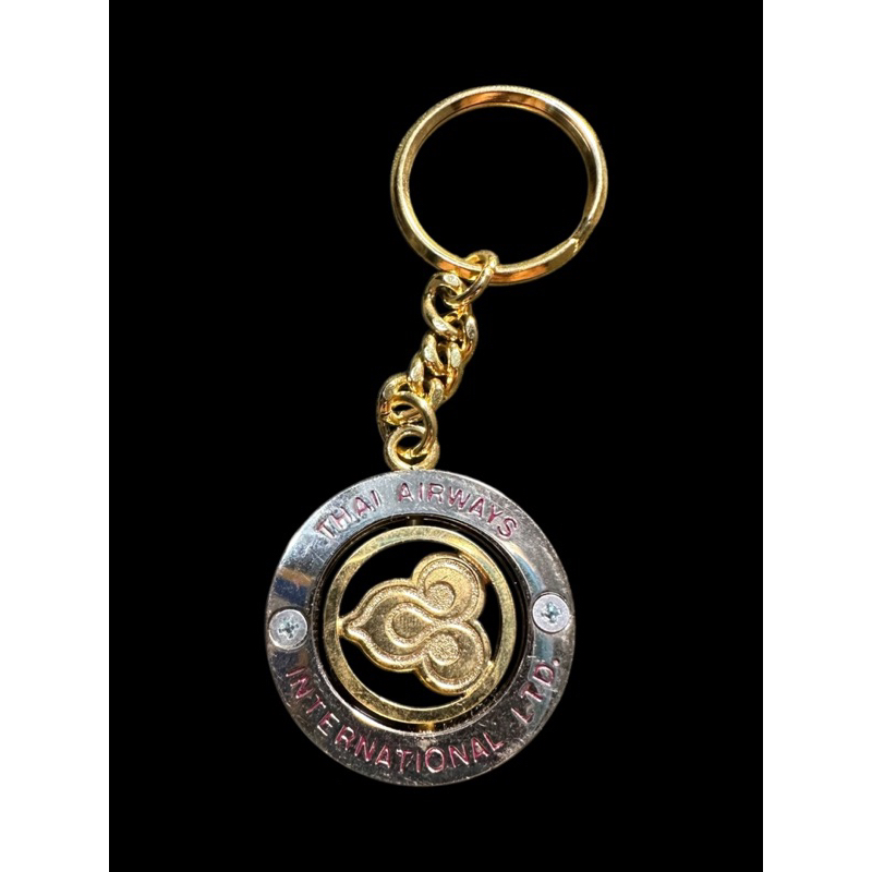 เหรียญการบินไทย พวงกุญแจการบินไทย Thai Airways International ของสะสมสายการบิน ทรงกลม
