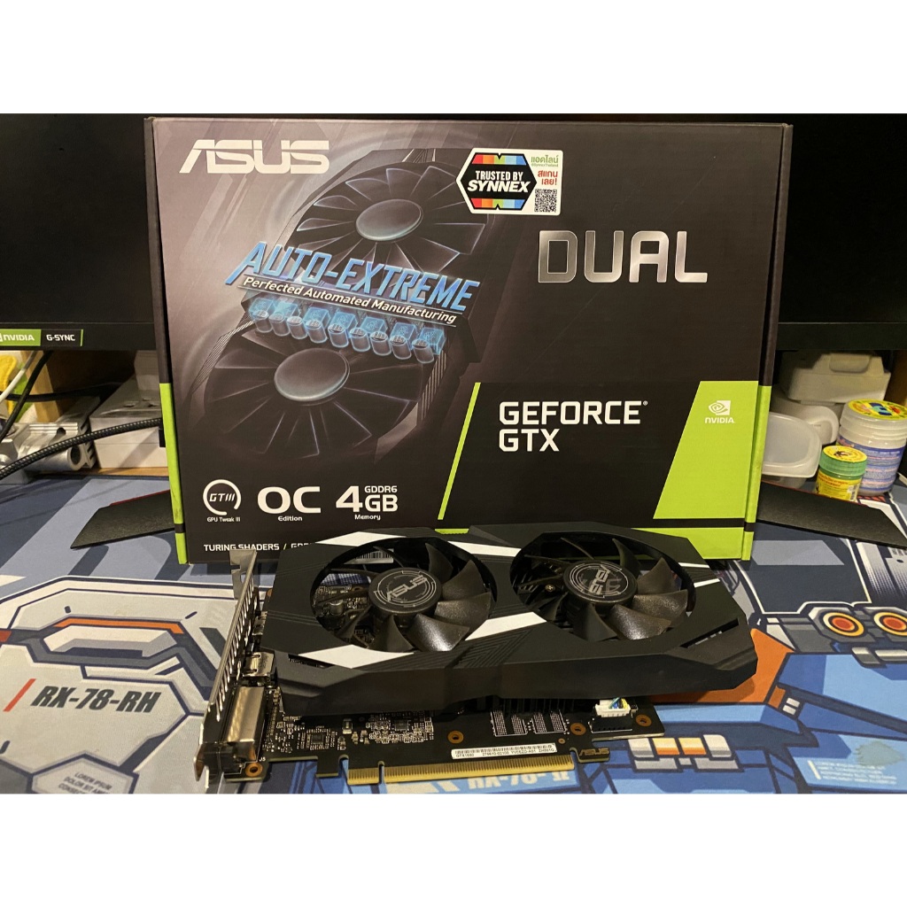 การ์ดจอ ASUS DUAL GEFORCE GTX 1650 OC EDITION 4GB GDDR6 มือสอง ประกันยาว