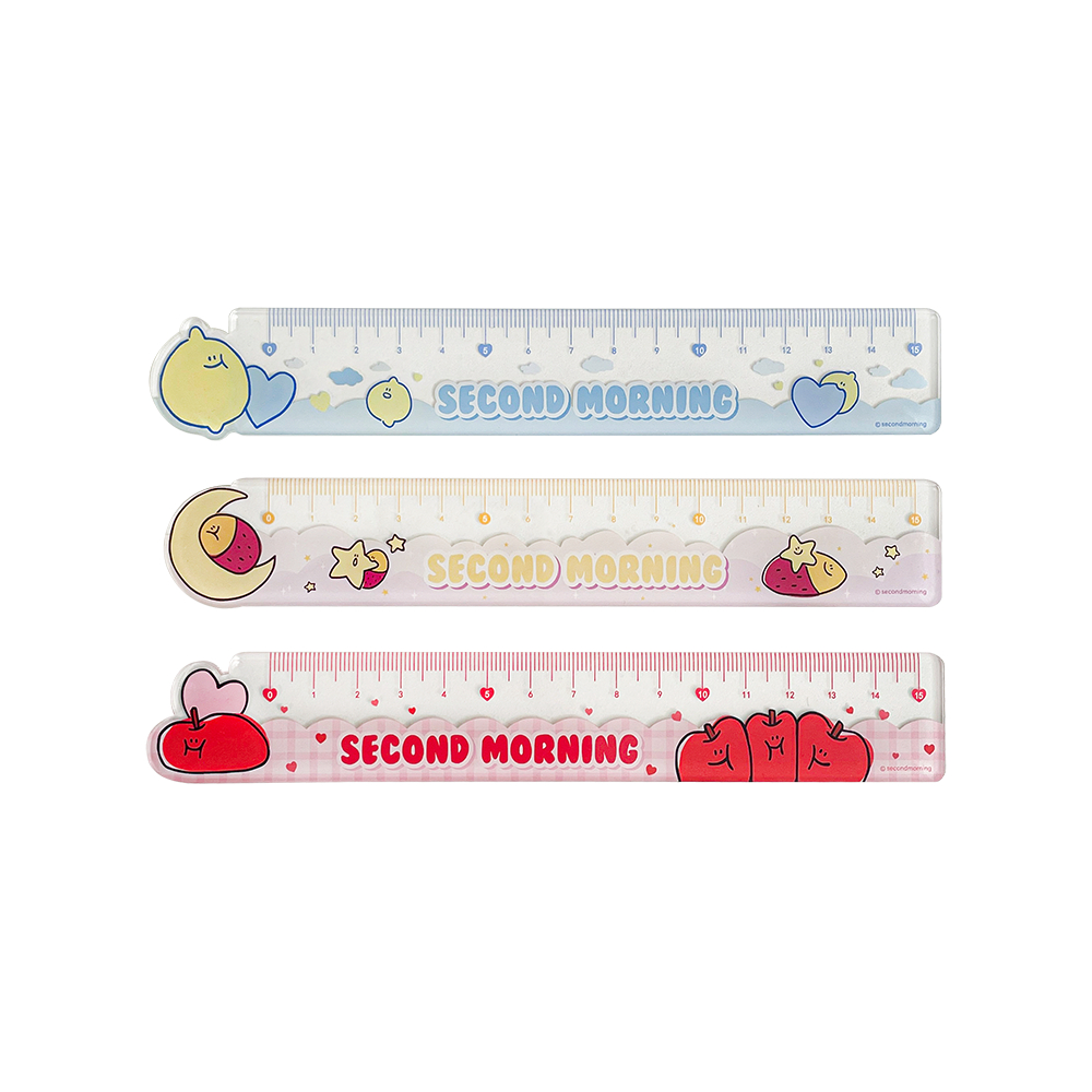SECOND MORNING Triangle Acrylic Ruler ไม้บรรทัดอะคลิลิก