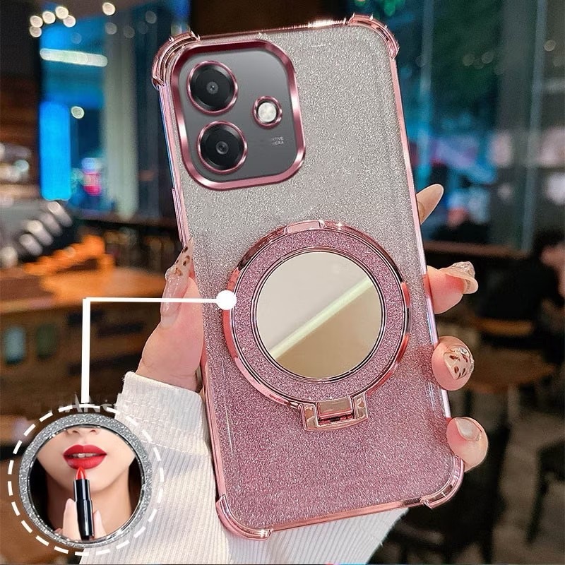 เคส กริตเตอร์ หรูหรา สำหรับ OPPO A6S A6C A6X A6 A6T A5X A5PRO A6PRO A5i  A3X A3 กันกระแทก  กระจก แต่งหน้า ตั้งได้ F2