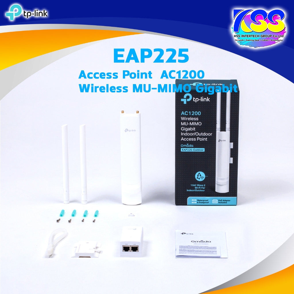 TP-Link EAP225-Outdoor (Omada AC1200 Wireless MU-MIMO Gigabit Indoor/Outdoor Access Point)