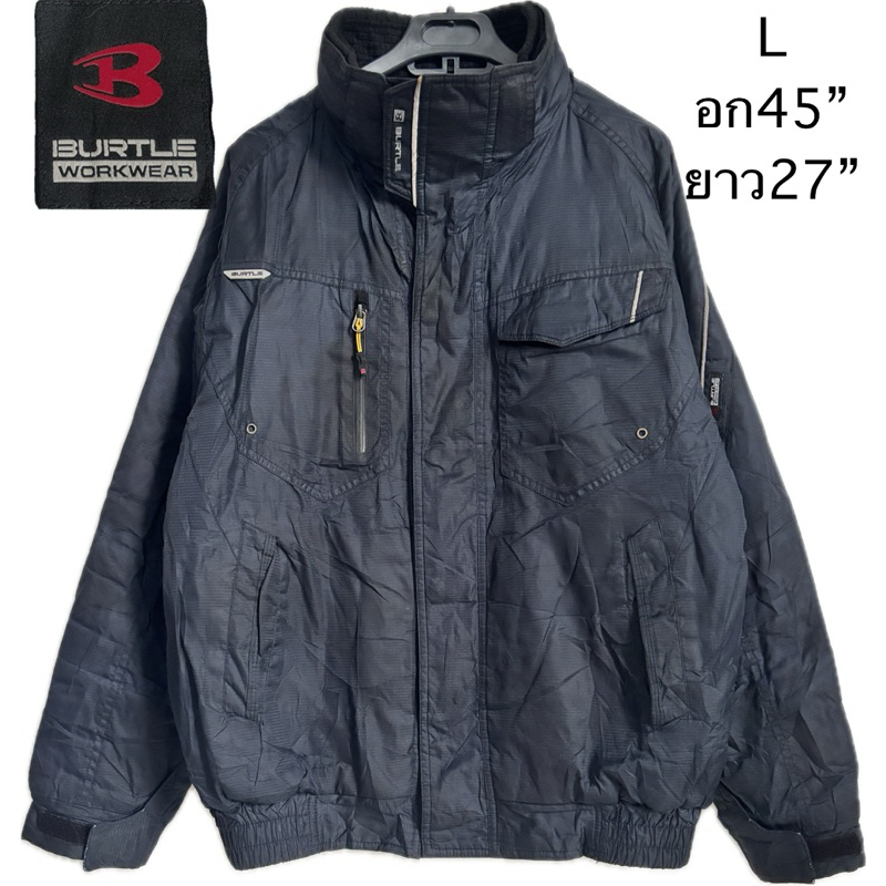 c39 มือสองตำหนิขาดรักแร้ ครางสกปกยังไม่ได้ซัก ลดราคา เสื้อแจ็คเก็ตกันหนาว BURTLE 7210 แจ๊คเก็ตสไตล์บ