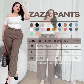 Moonpants กางเกงทำงานสาวอวบ กระดุมหน้าสไตล์สาวออฟฟิศ (ZAZA PANTS) Moonstonechubbyhouse [ Code: 0006 ]