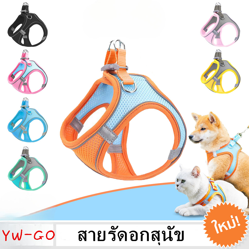 เสื้อกั๊กสำหรับสัตว์เลี้ยงระบายอากาศและเย็น XXXS-L 6 ขนาด รัดอกเข้ากับรูปร่างของสัตว์เลี้ยง CW04