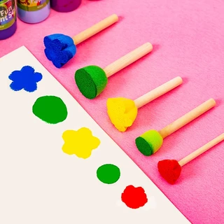 แปรงฟองน้ำศิลปะ ชุดแปรงศิลปะ ของเล่นจิตรกรตัวน้อย Sensory Play