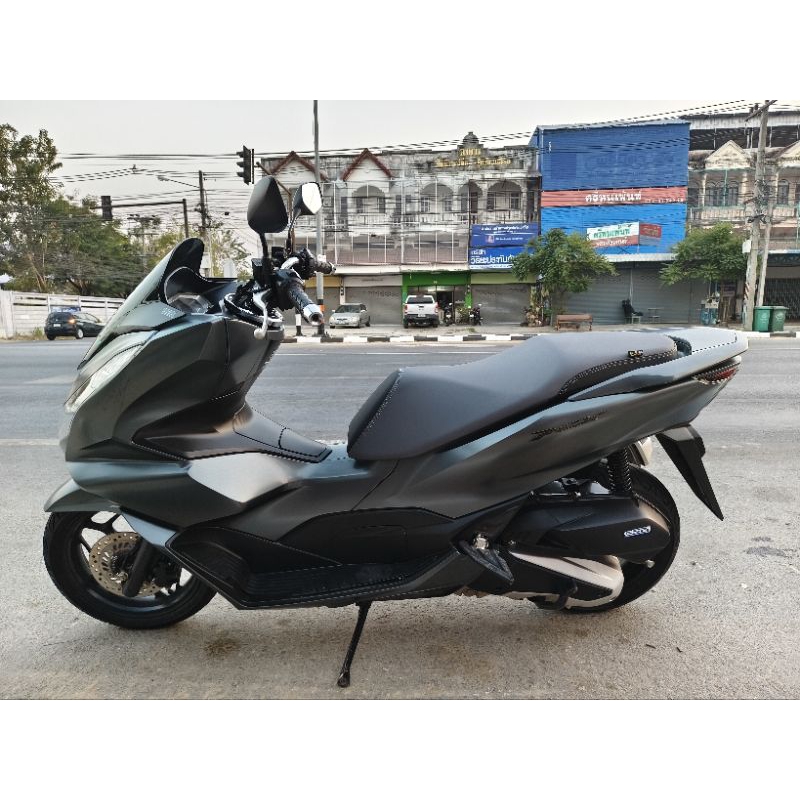 หนังหุ้มเบาะ PCX ปี 14-25สำหรับเบาะเดิมและเบาะเดิมปาดกลางหนังเลดเดอร์ดำหนังเทาตัดลายแฟชั่นไม่ใช่ยางยืด ราคา ถูกที่สุด ดีลบีเคเค แกลเลอรีภาพที่ 8