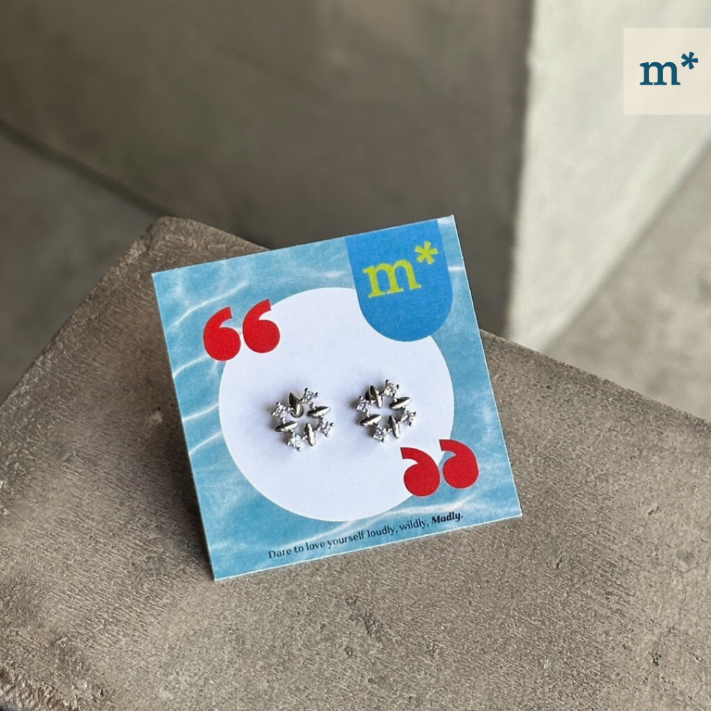 พร้อมส่ง [madlystudio] Nebula earring ต่างหูเนบิวลา