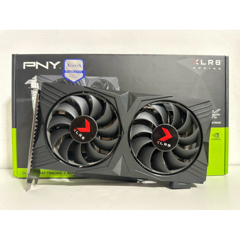 VGA PNY RTX4060 XLR8 GAMING OVERCLOCKED VERTO DUAL FAN DLSS 3 (การ์ดจอมือสอง)