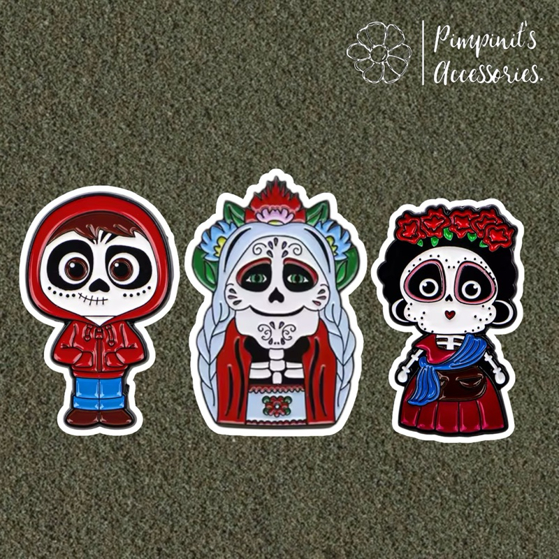 ✿ ร้านในไทยพร้อมส่ง : เข็มกลัดเซ็ทมาม่าโคโค่ วันอลวน วิญญาณอลเวง ดิสนีย์ | MAMA COCO - Disney Enamel