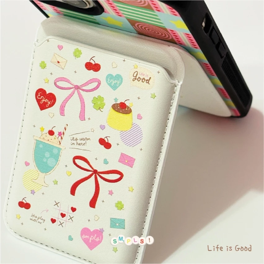 *เติมของแล้ว มีลายใหม่✨* Magnetic Wallet Stand ซองแปะหลังเคสแม่เหล็กใส่บัตร/ตั้งได้ thumbnail 5