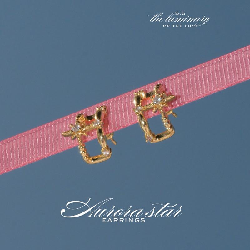 The Lucy Aurora star earrings