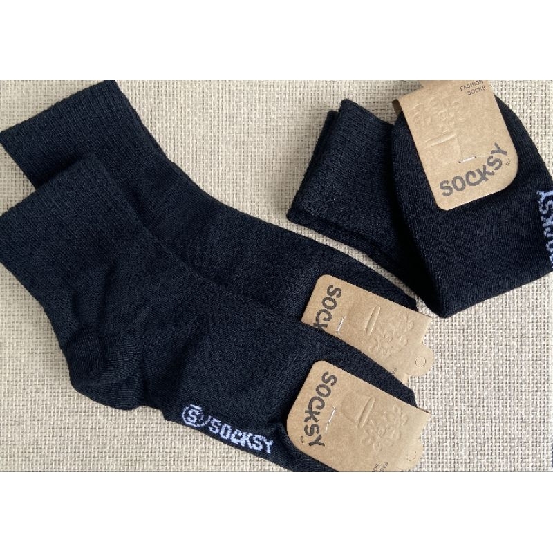 ถุงเท้า​ข้อ​กลาง​ Socksy 6คู่ /12คู่